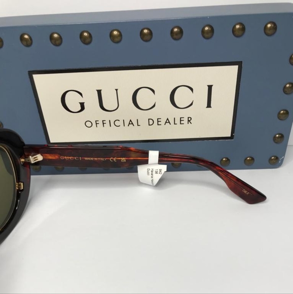 💯 New Original GUCCIAcetate Oversize Sunglasses GG1152S Tortoise - Picture 14 of 17